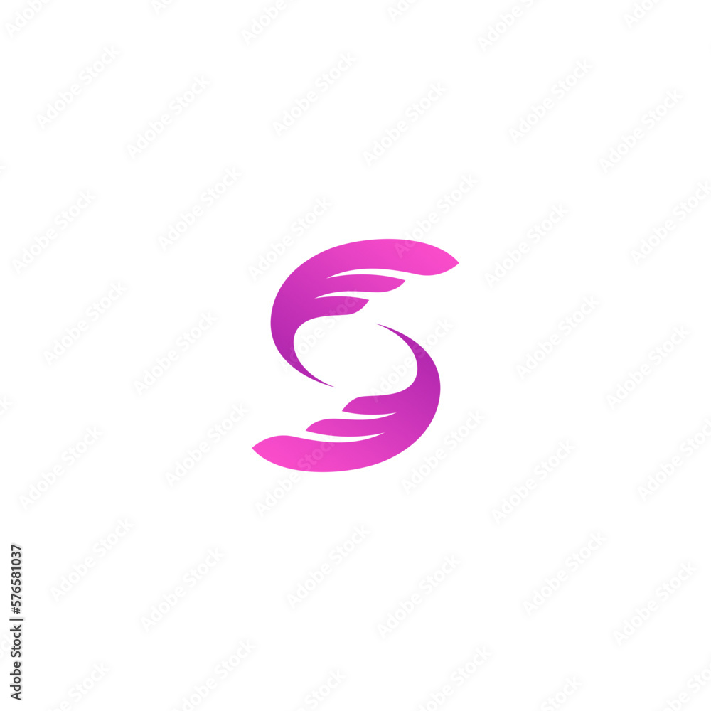 S Wing Logo design. Wing Icon Vector S Wing Logo design. Wing Icon Vector