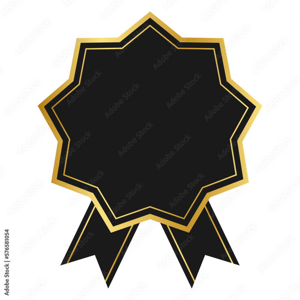 Black Gold Certificate Badge