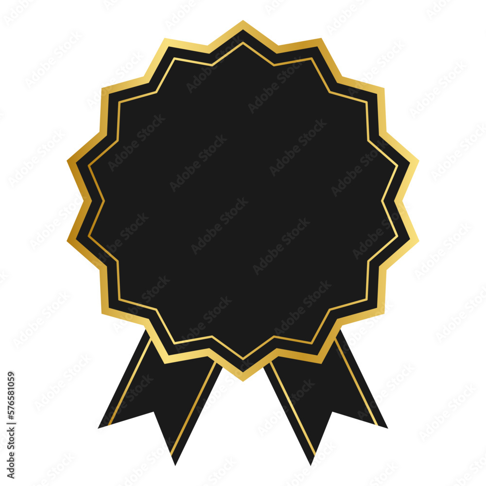 Black Gold Certificate Badge Black Gold Certificate Badge