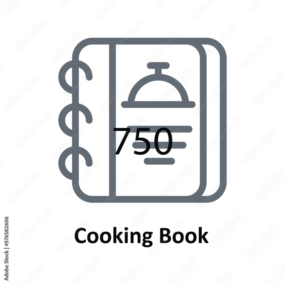 Cooking Book Vector Outline Icons. Simple stock illustration stock Cooking Book Vector Outline Icons. Simple stock illustration stock
