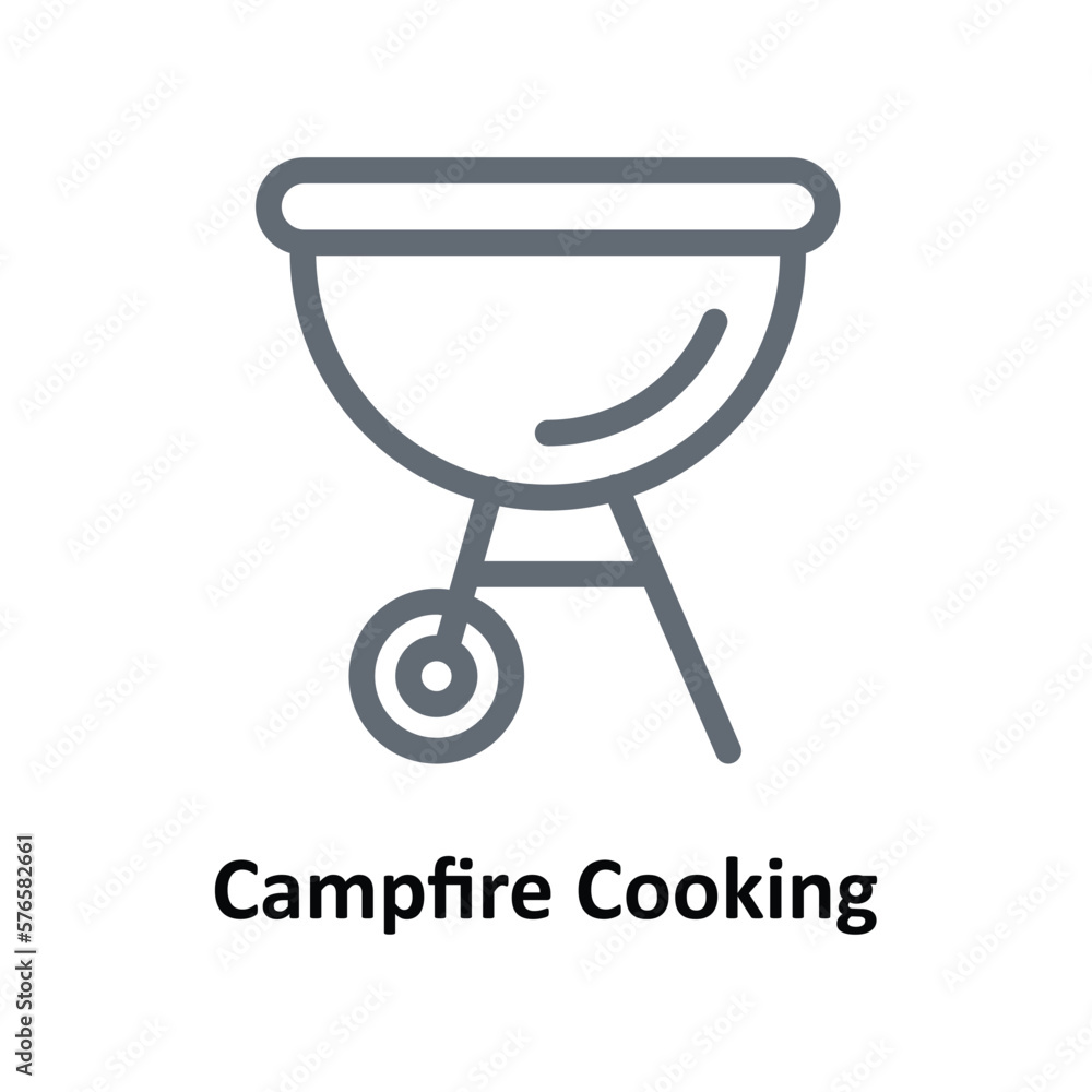 bbq Vector Outline Icons. Simple stock illustration stock bbq Vector Outline Icons. Simple stock illustration stock