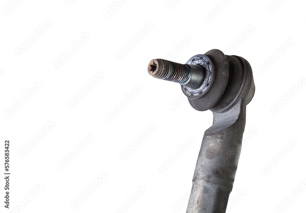 Used car ball joint isolated on white background Ball joint is the