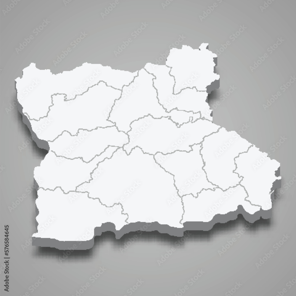 3d isometric map of Blagoevgrad is a province of Bulgaria 3d isometric map of Blagoevgrad is a province of Bulgaria