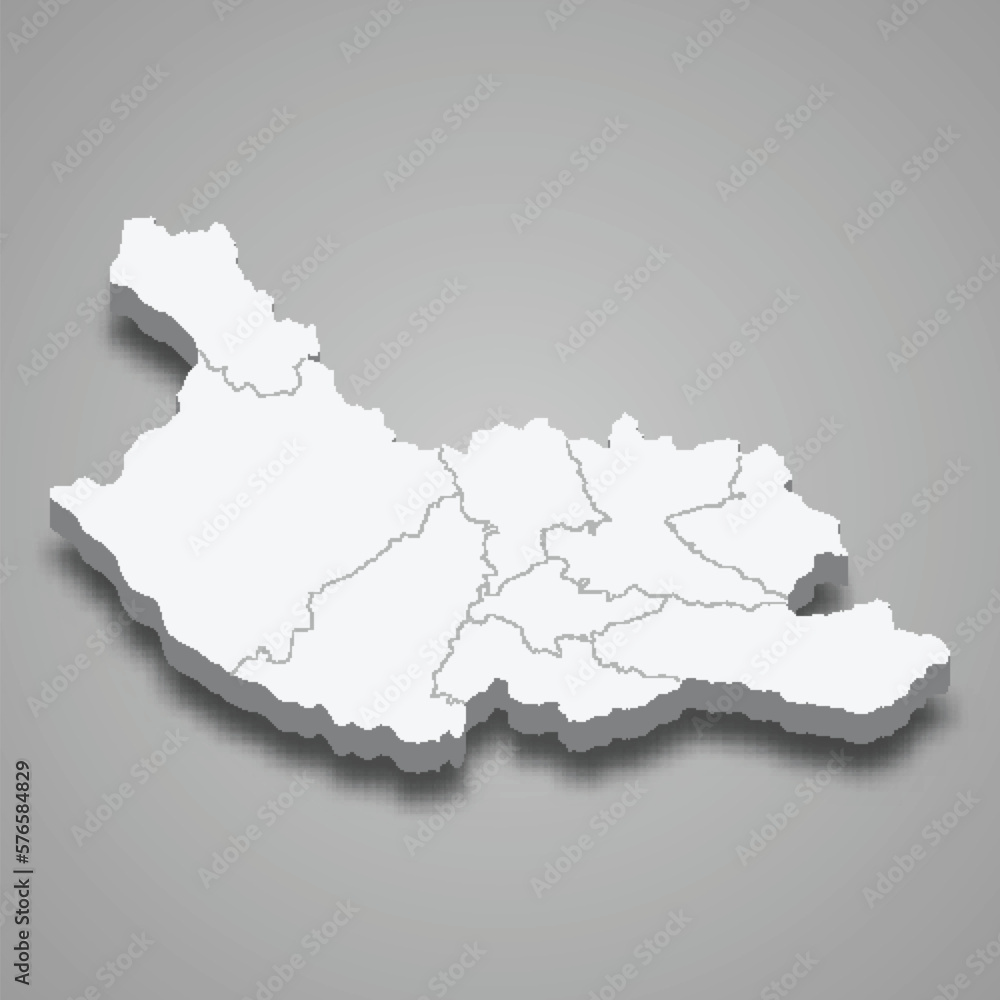 3d isometric map of Kyustendil is a province of Bulgaria 3d isometric map of Kyustendil is a province of Bulgaria