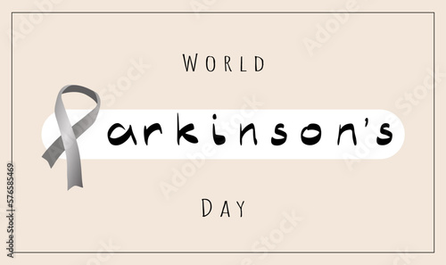 World Parkinson Disease Day. April 11. Holiday concept. Template for background, banner, card, poster with text inscription. Vector EPS10 illustration.