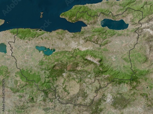 Bursa, Turkiye. High-res satellite. No legend