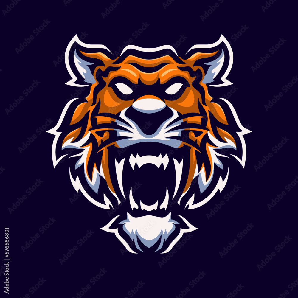 Tiger masscot logo illustration premium vector Tiger masscot logo illustration premium vector