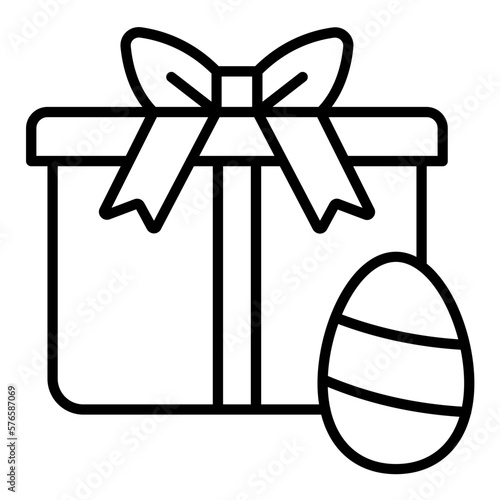 Easter Gift Icon Style