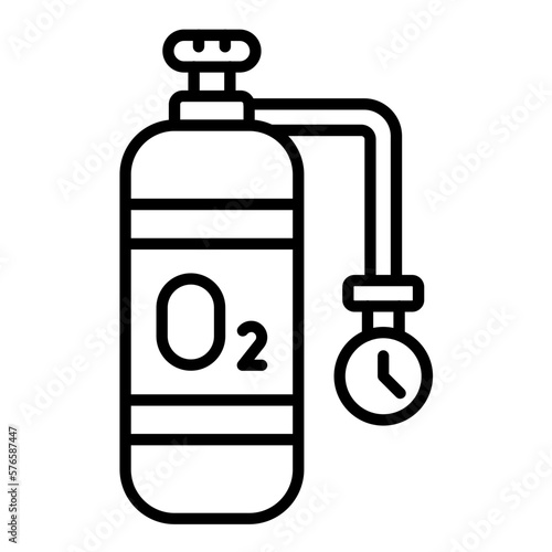 Oxygen Tank Icon Style