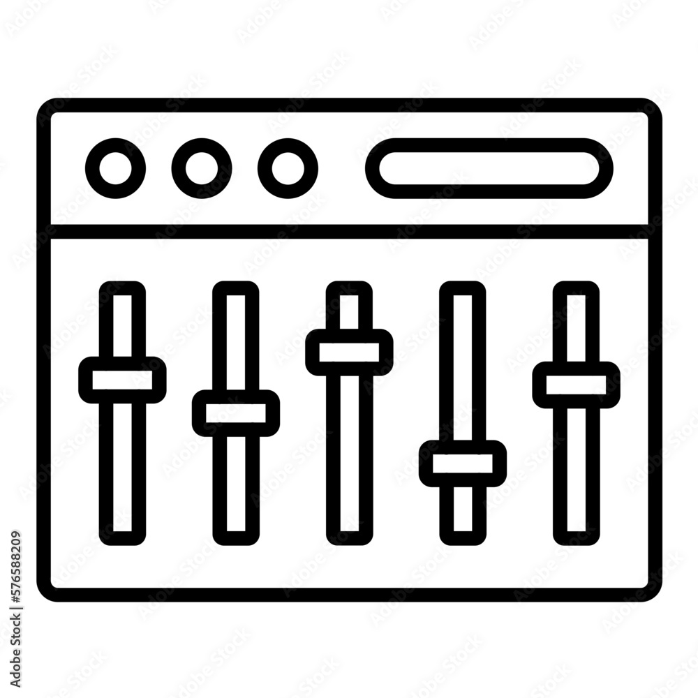 Mixer Icon Style Mixer Icon Style