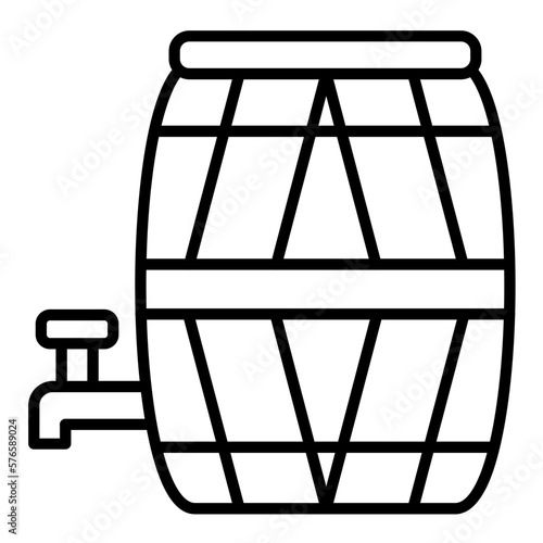 Barrel with Tap Icon Style