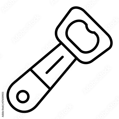 Bottle Opener Icon Style