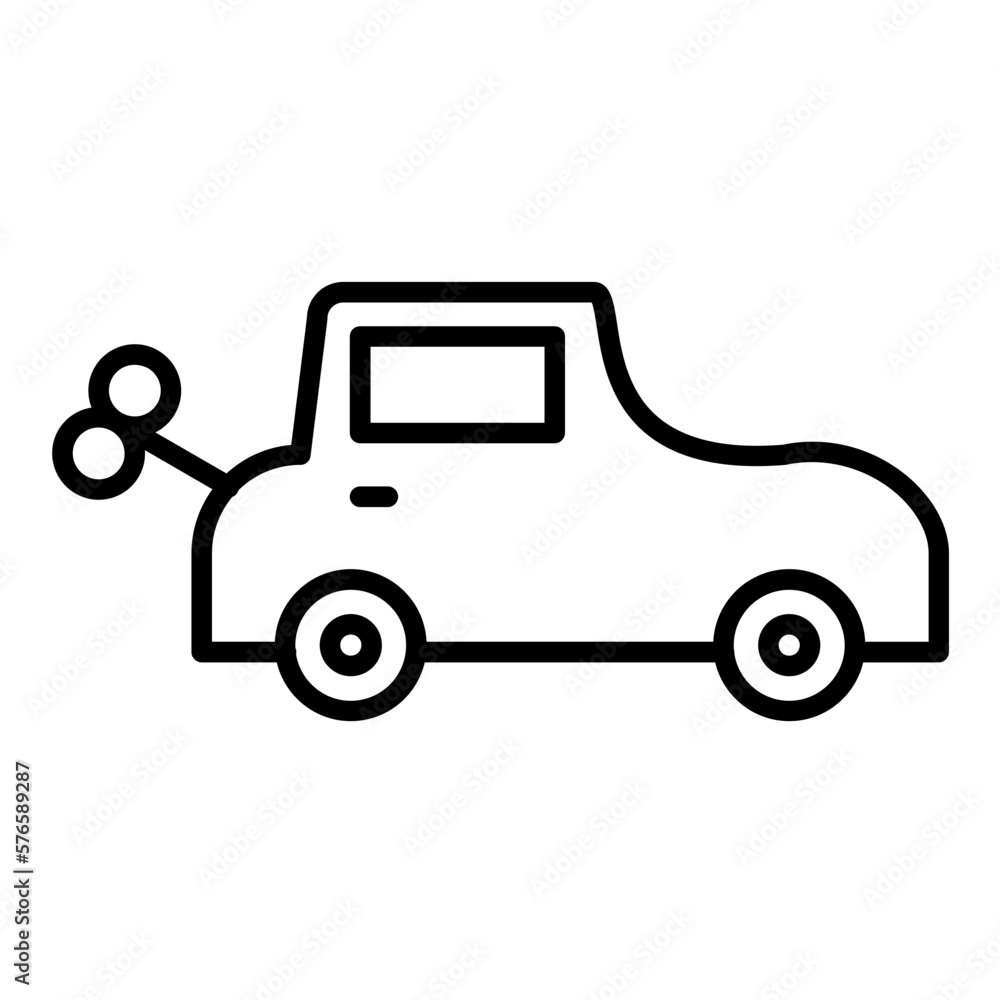 Toy Car Icon Style