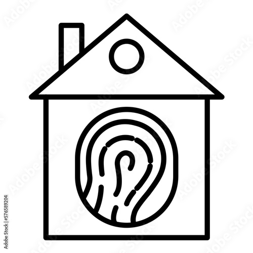 Biometric Home Icon Style