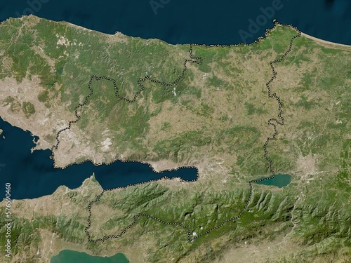 Kocaeli, Turkiye. Low-res satellite. No legend photo