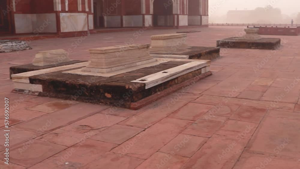 graveyards many at humayun tomb at misty morning from unique perspective graveyards many at humayun tomb at misty morning from unique perspective
