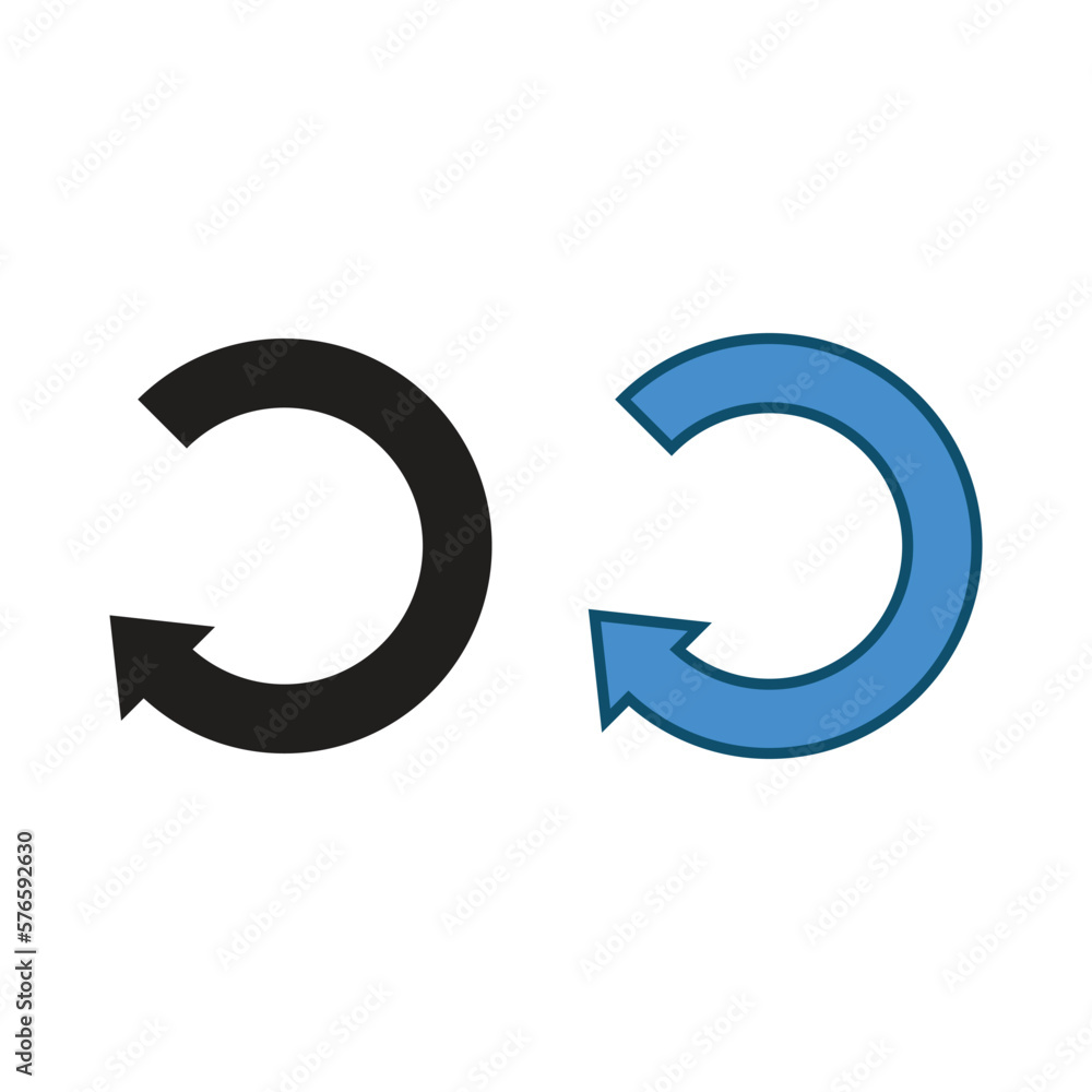 turn back logo icon illustration colorful and outline turn back logo icon illustration colorful and outline