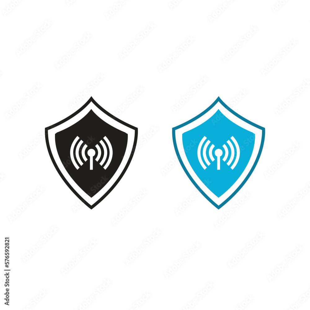 signal guard logo icon illustration colorful and outline signal guard logo icon illustration colorful and outline