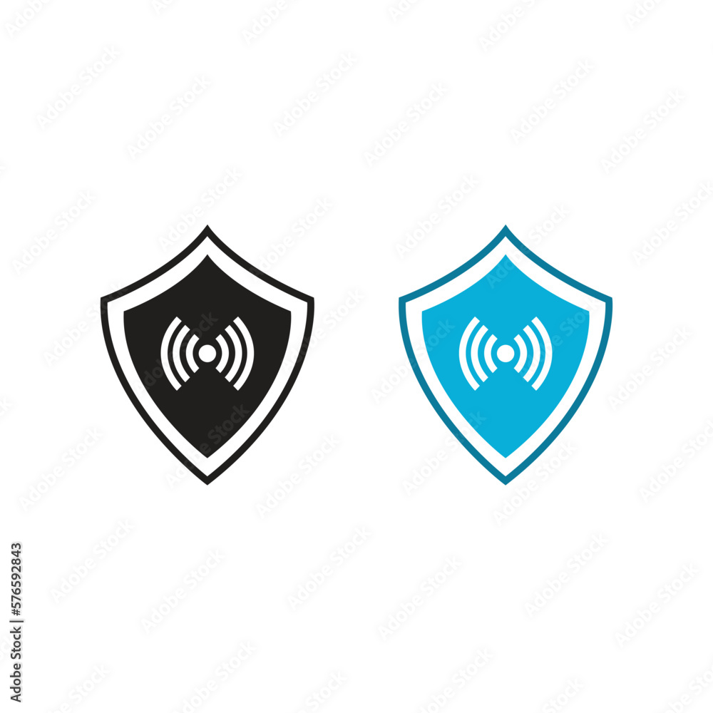 signal guard logo icon illustration colorful and outline signal guard logo icon illustration colorful and outline