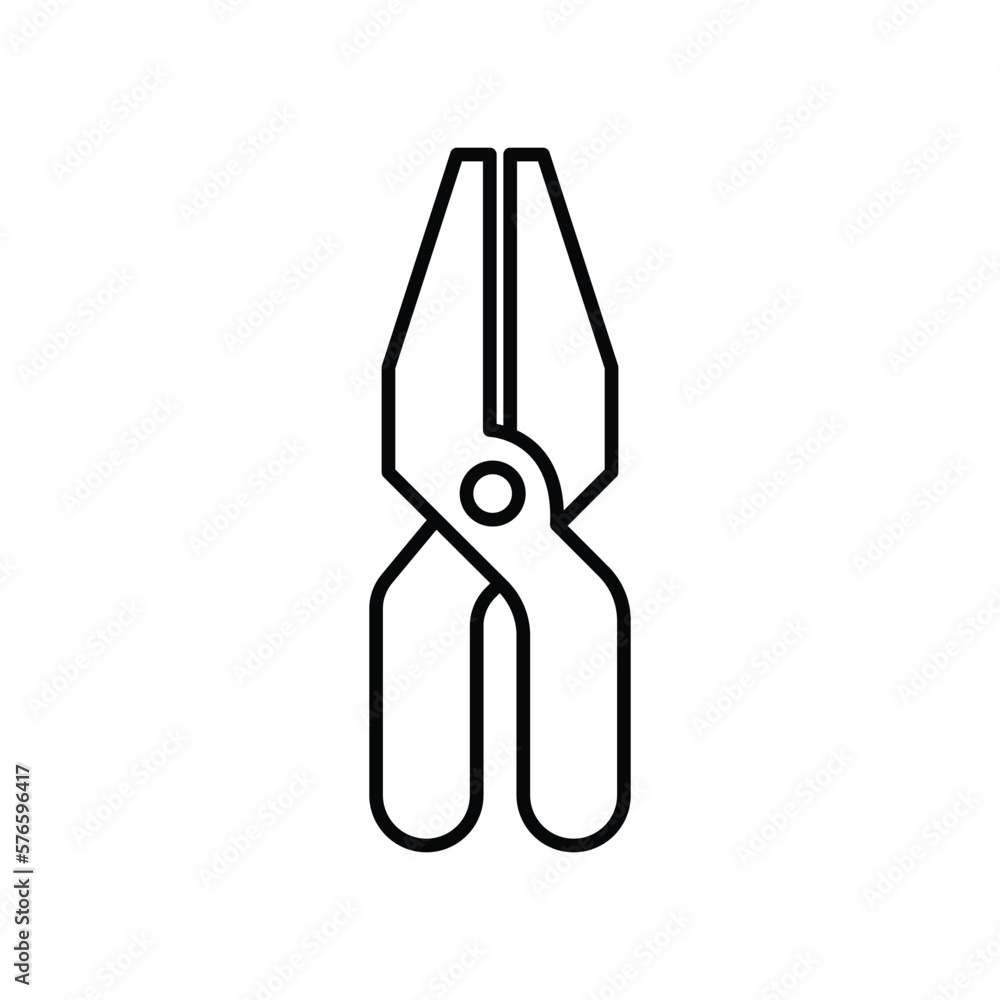 Tang icon illustration. icon related to tool. outline icon style. Simple vector design editable Tang icon illustration. icon related to tool. outline icon style. Simple vector design editable