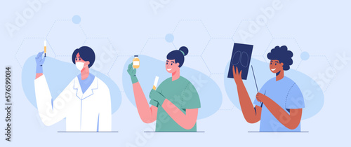 Character design of medical personnel