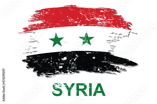Syria flag illustration in vector design