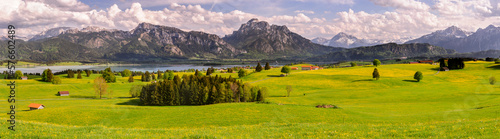 Panorama Landschaft im Allgäu, Bayern