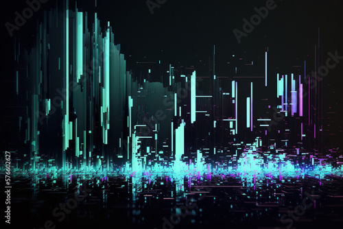 Abstract data mosh glitch background. Digital distortion background design.