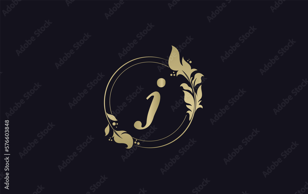 Golden leaf and circle logo design. Golden beauty logo and business symbol design Golden leaf and circle logo design. Golden beauty logo and business symbol design