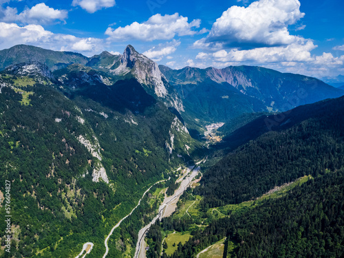 Carnia, Monte Croce pass and Monte Coglians. Nature in Friuli.