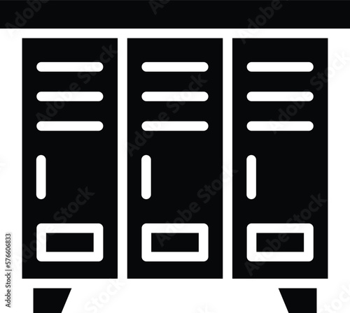 Locker Vector Icon Design Illustration