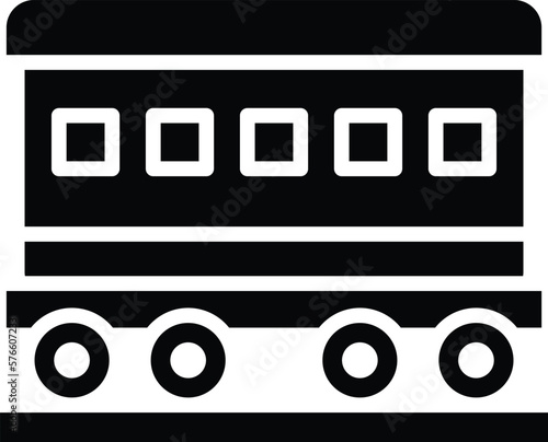 Wagon Vector Icon Design Illustration