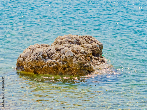 Rock on the beach Tucepi Croatia © Dario Bajurin