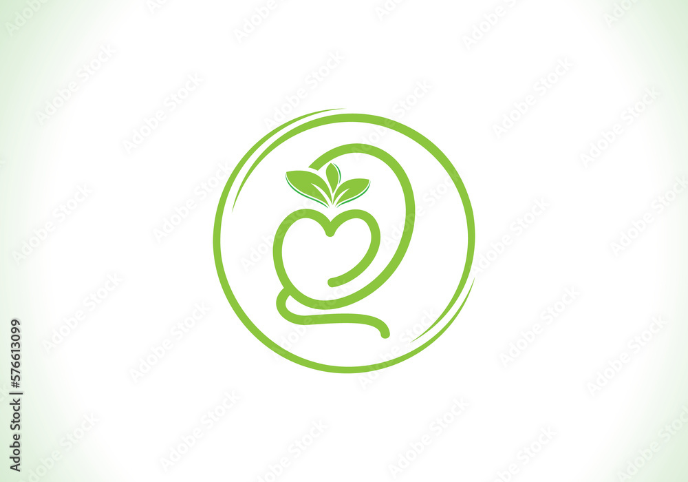 Nutrition logo and green healthy love leaf symbol with love font logo design. Heart sign leaf nature logo. Green eco letters logo Nutrition logo and green healthy love leaf symbol with love font logo design. Heart sign leaf nature logo. Green eco letters logo
