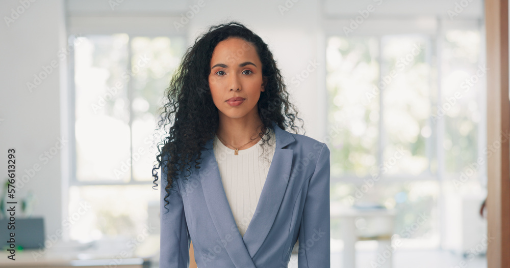 Business woman and face with stop hand for assertive and serious gesture for rejection at workplace. Corporate black woman in office portrait with palm zoom for warning, discrimination or harassment Business woman and face with stop hand for assertive and serious gesture for rejection at workplace. Corporate black woman in office portrait with palm zoom for warning, discrimination or harassment