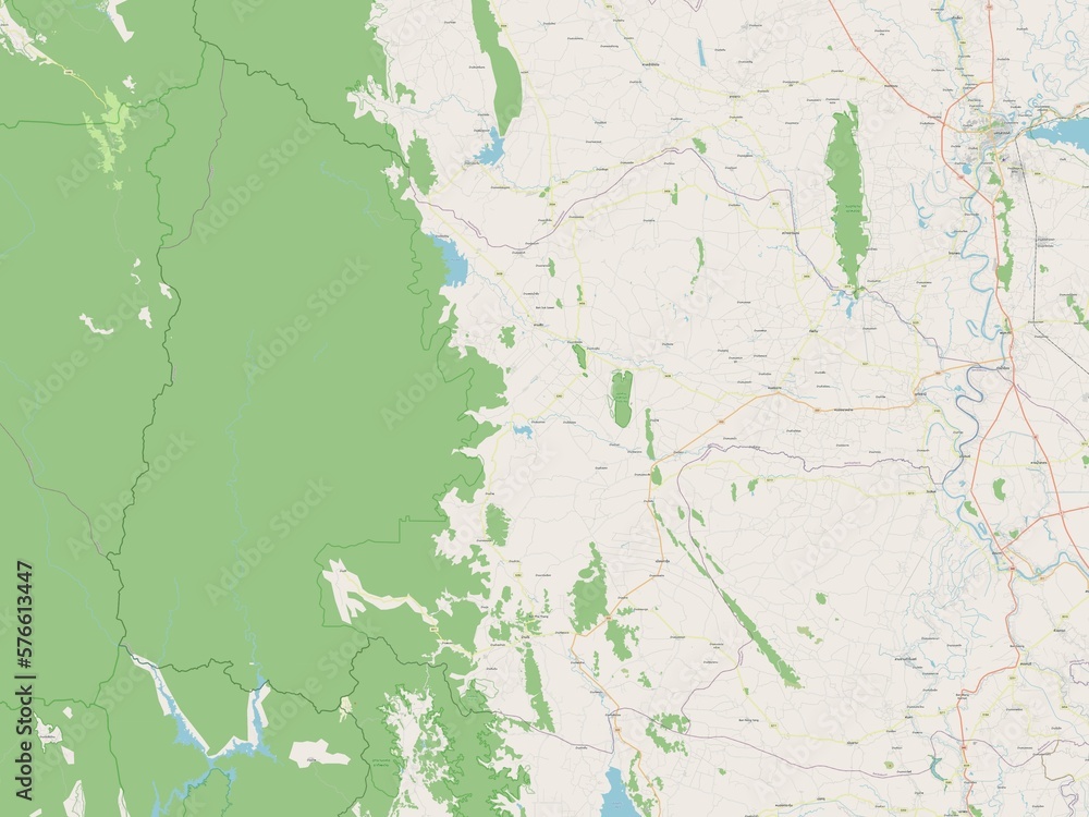 Uthai Thani, Thailand. OSM. No legend Uthai Thani, Thailand. OSM. No legend