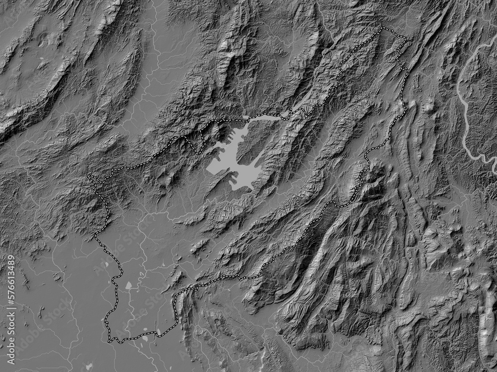 Fototapeta premium Uttaradit, Thailand. Bilevel. No legend