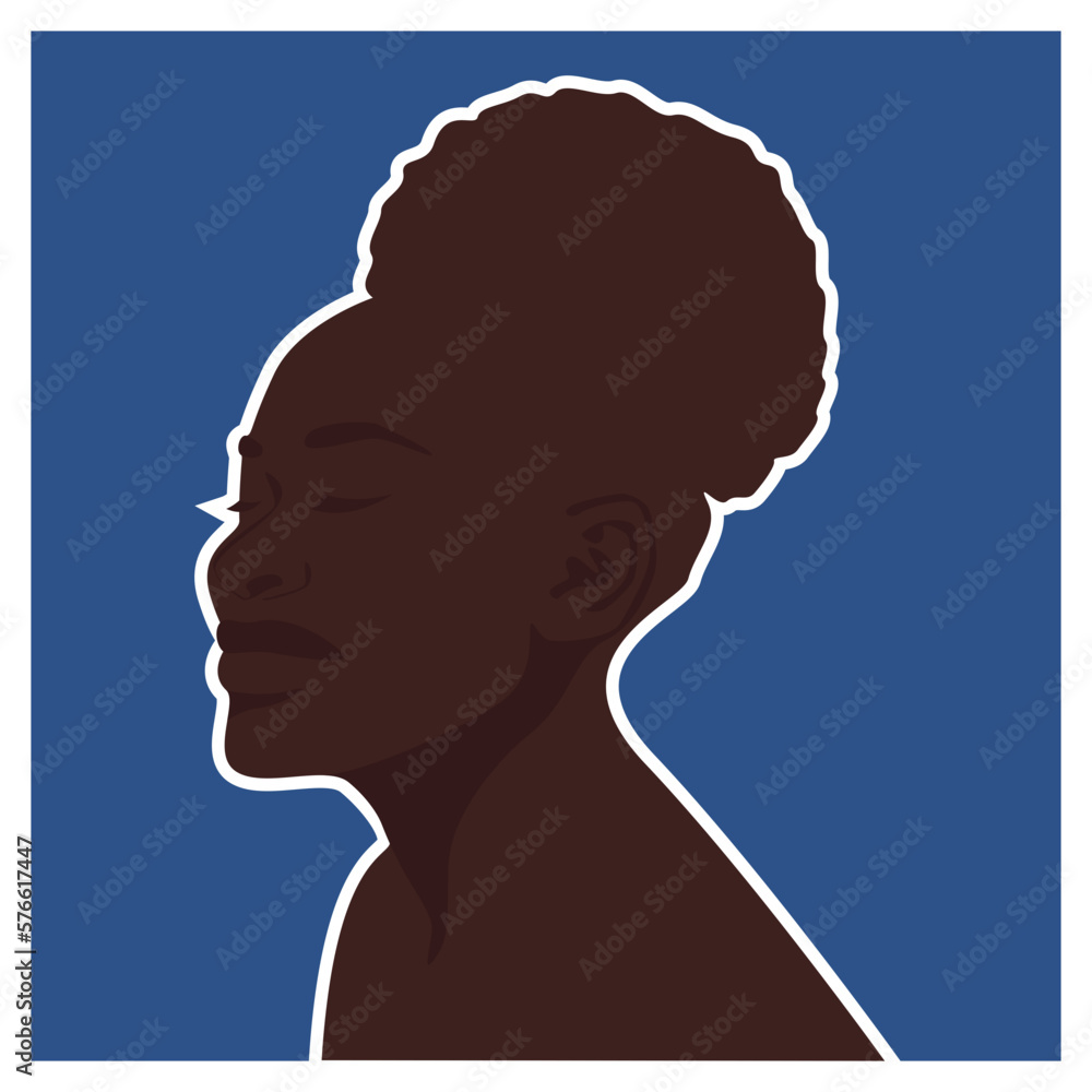 Black People Character Silhouette Illustration Black People Character Silhouette Illustration