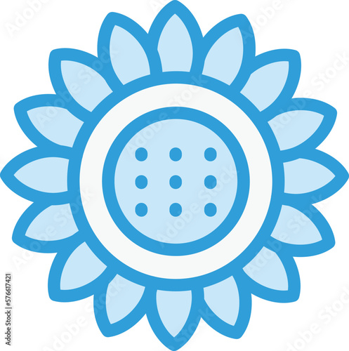 Sun flower Vector Icon Design Illustration