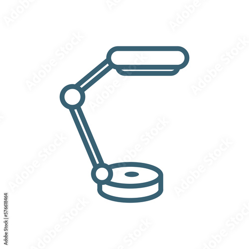 study lamp icons. Thin line study lamp, lamp icon from computer and tech collection. Outline vector isolated on white background. Editable study lamp symbol can be used web and mobile