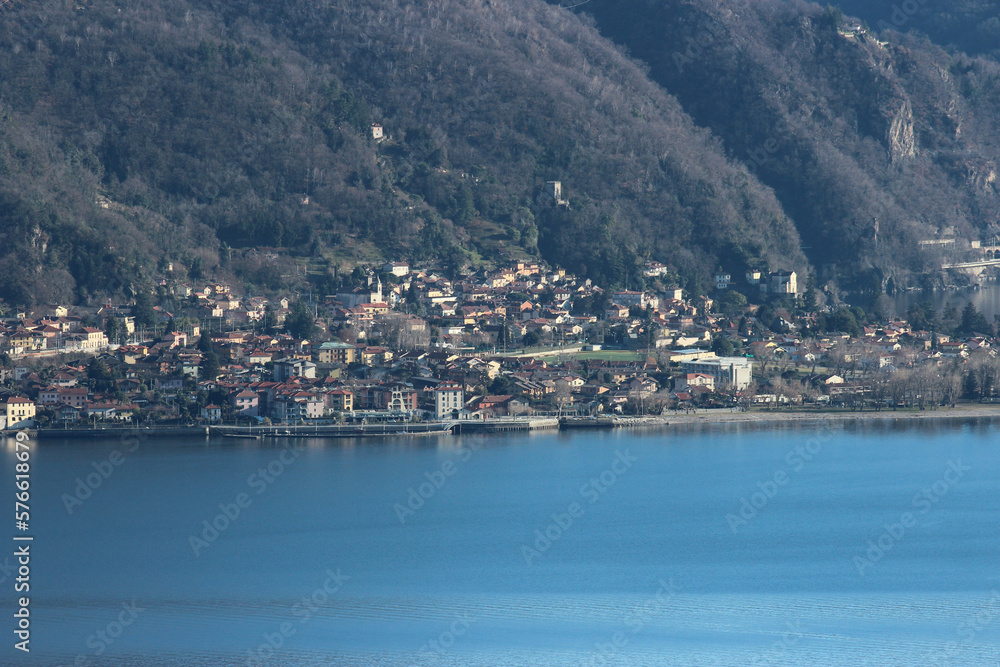 Maccagno town , Lombardy, Italy