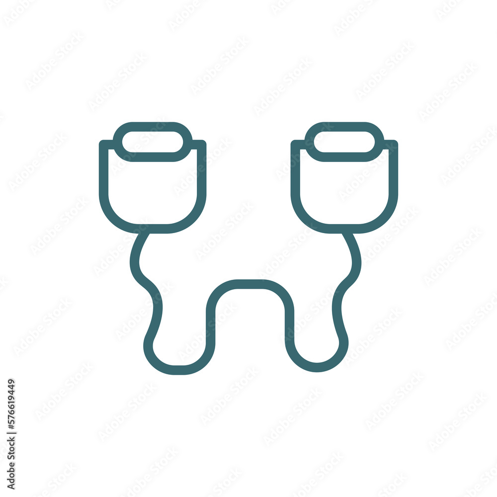 resistance band icon. Thin line resistance band icon from Fitness and Gym collection. Outline vector isolated on white background. Editable resistance band symbol can be used web and mobile resistance band icon. Thin line resistance band icon from Fitness and Gym collection. Outline vector isolated on white background. Editable resistance band symbol can be used web and mobile