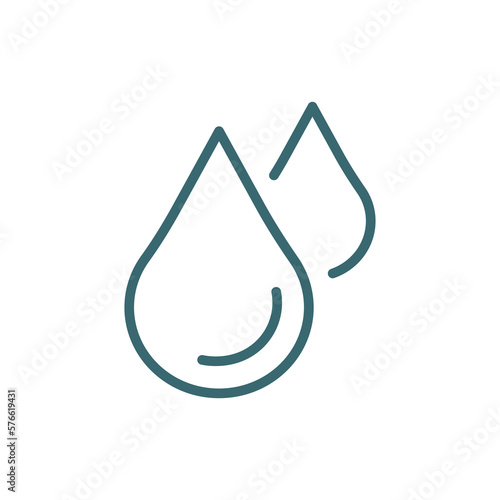 blood drop icon. Thin line blood drop icon from health and medical collection. Outline vector isolated on white background. Editable blood drop symbol can be used web and mobile