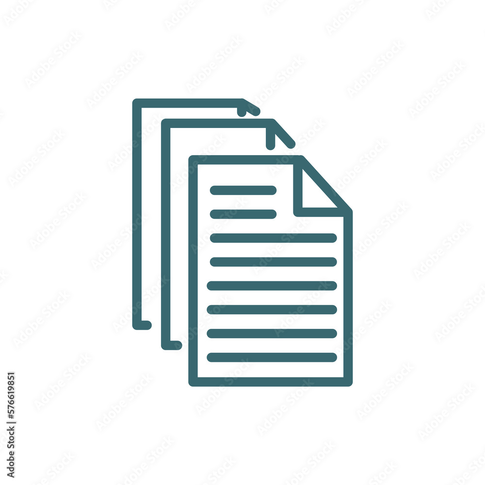 files icon. Thin line files icon from Human Resources collection. Outline vector isolated on white background. Editable files symbol can be used web and mobile files icon. Thin line files icon from Human Resources collection. Outline vector isolated on white background. Editable files symbol can be used web and mobile