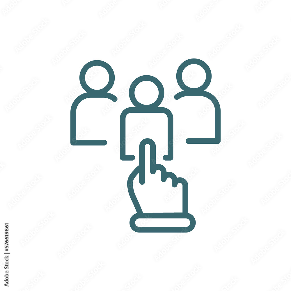candidates icon. Thin line candidates icon from Human Resources collection. Outline vector isolated on white background. Editable candidates symbol can be used web and mobile candidates icon. Thin line candidates icon from Human Resources collection. Outline vector isolated on white background. Editable candidates symbol can be used web and mobile