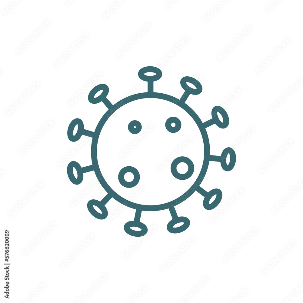 pathogen icon. Thin line pathogen icon from Hygiene and Sanitation collection. Outline vector isolated on white background. Editable pathogen symbol can be used web and mobile pathogen icon. Thin line pathogen icon from Hygiene and Sanitation collection. Outline vector isolated on white background. Editable pathogen symbol can be used web and mobile