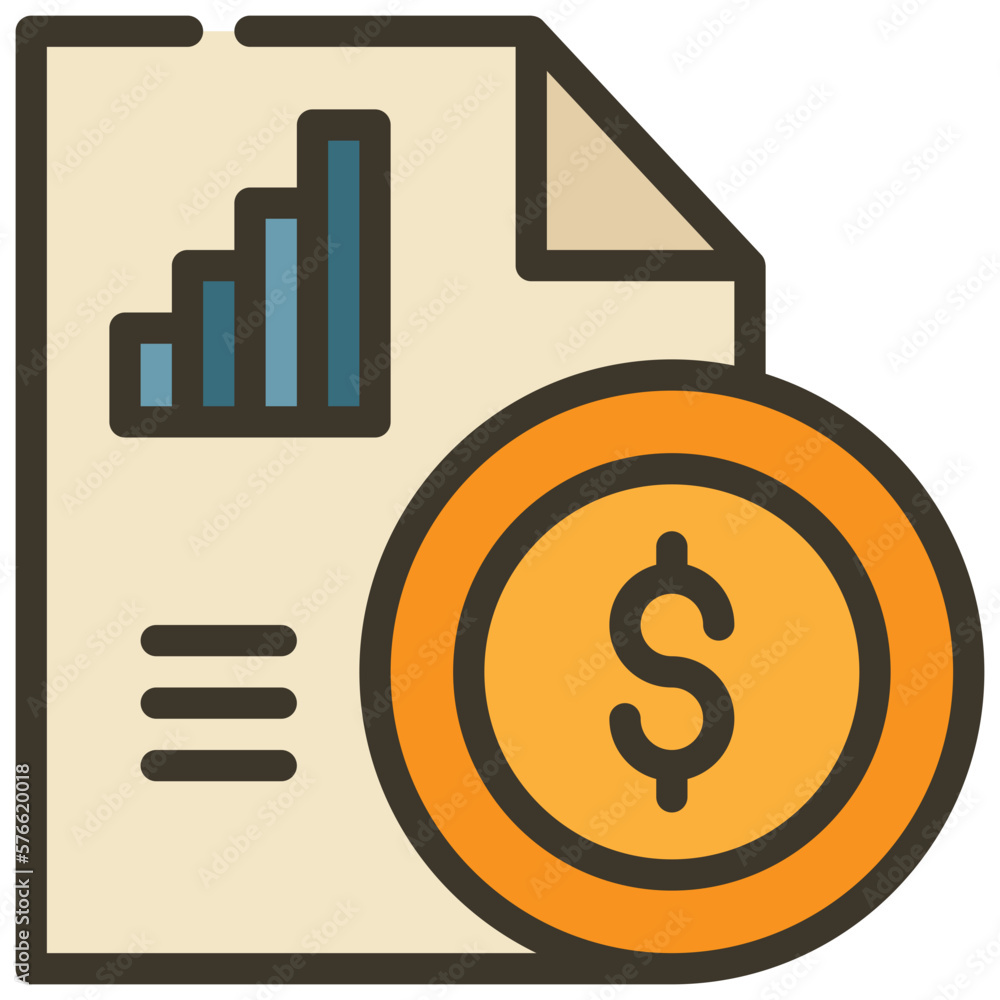 business target report money graph icon filled outline business target report money graph icon filled outline