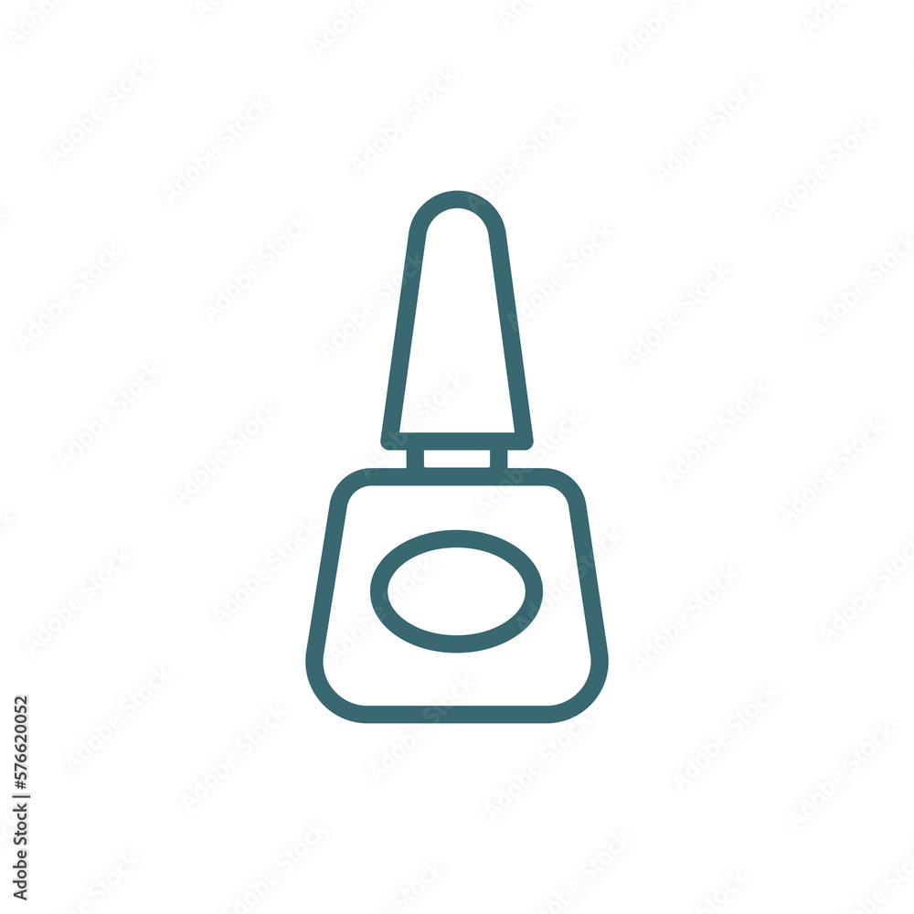 varnish icon. Thin line varnish icon from Hygiene and Sanitation collection. Outline vector isolated on white background. Editable varnish symbol can be used web and mobile varnish icon. Thin line varnish icon from Hygiene and Sanitation collection. Outline vector isolated on white background. Editable varnish symbol can be used web and mobile