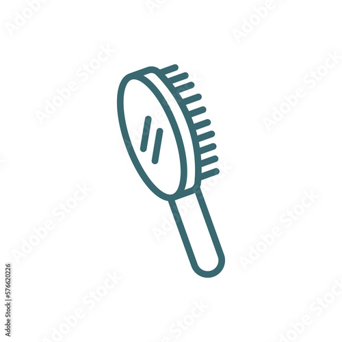 primp icon. Thin line primp icon from Hygiene and Sanitation collection. Outline vector isolated on white background. Editable primp symbol can be used web and mobile