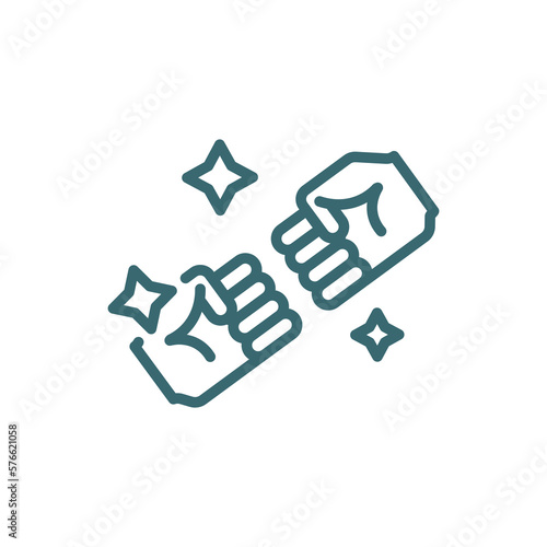 rivalry icon. Thin line rivalry icon from startup and strategy collection. Outline vector isolated on white background. Editable rivalry symbol can be used web and mobile